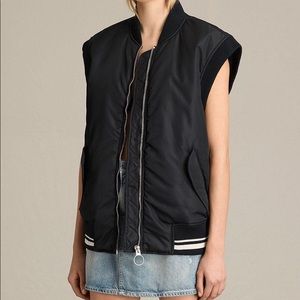 New AllSaints gilet bomber